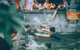 Sôi động trò chơi bắt vịt tại hội làng Vạn Phúc